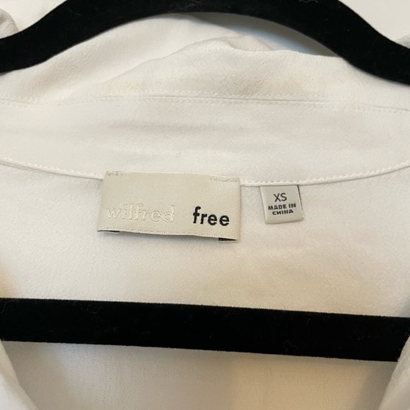 Wilfred Free White Crop Tie Top - Picture 3 of 5